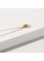 Halskette aus 14-karätigem Gelbgold mit Madeira-Citrin KLENOTA K0465033
