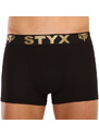 Herren Klassische Boxershorts Styx / KTV sportlicher Gummizug schwarz – schwarzer Gummibund (GTC960) XL