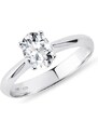 Verlobungsring mit ovalem Diamanten in Weißgold KLENOTA K0869012