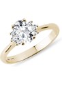 Ring mit oval geschliffenem Diamanten in Gelbgold KLENOTA K0855013
