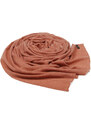 Pranita 100% Kaschmir-Schal groß braun mit Rosa-Stich