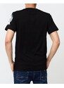 marka niezdefiniowana Schwarzes bedrucktes T-Shirt für Herren - Kleidung - schwarz
