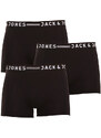 3PACK Herren Klassische Boxershorts Jack and Jones schwarz (12081832 - black/black) L