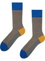 Dedoles Blaue und gelbe Jacquard-Socken