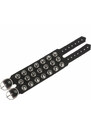 BLACK & METAL Armband Ziernieten SPIKES 3 - BWZ-586