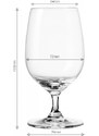 SOLA Lunasol - Wasser-Glas auf Fuss 310 ml Set 4-tlg. - Univers Glas Lunasol (322122)