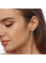 Ohrringe aus Gelbgold mit Smaragden und Diamanten KLENOTA K0490013