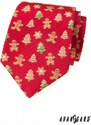 Avantgard Rote Krawatte mit Weihnachtslebkuchen