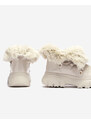 MSMG Beige Damen-Schneestiefel zum Schnüren Fentes- Footwear - beige