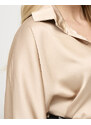 marka niezdefiniowana Goldfarbene hemdartige Tunika für Damen - Kleidung - gold
