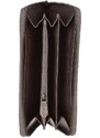Braun Büffel Leder-Geldbörse in Grau - (B)19 x (H)10 x (T)2 cm | onesize