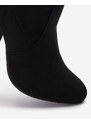 fashion Schwarzer Overknee-Stiefel für Damen Zetot- Footwear
