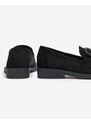 Seastar Schwarze Damen Mokassins mit Ornament Fogras- Footwear - schwarz
