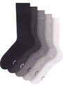 Dedoles Hohe Socken 5er-Pack Schwarz & Weiß Klassisch