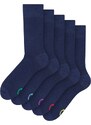 Dedoles Hohe Socken 5er-Pack Blau Klassisch