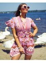 Miss Lady Royalfashion Kurzes Damen-Sommerkleid in Rosa - pink