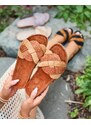 DameRose Braune Zapri-Hausschuhe aus Öko-Wildleder für Damen - Schuhe - braun