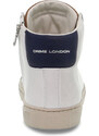 Sneaker Crime London HIGH TOP ESSENTIAL aus Leder Weiß