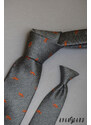 Avantgard Graue Krawatte Orange Fuchs