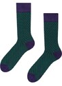 Blaue und grüne Jacquard-Socken
