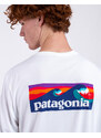 Patagonia M's L/S Cap Cool Daily Graphic Shirt - Waters Boardshort Logo: White