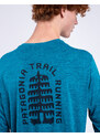 Patagonia M's L/S Cap Cool Daily Graphic Shirt - Lands Tree Trotter: Belay Blue X-Dye