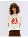 Thinking MU Art&Love Mock T-Shirt SNOW WHITE