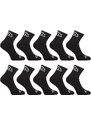 10PACK Sneaker Socken Styx schwarz (10HK960) M
