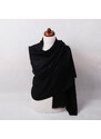 Pranita 100% Kaschmir-Schal groß schwarz