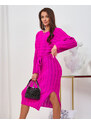 NEW COLLECTION Royalfashion Lila Damen Pullover Kleid - violett