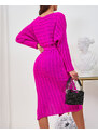 NEW COLLECTION Royalfashion Lila Damen Pullover Kleid - violett