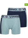 Vingino 2er-Set: Boxershorts "Hydro" in Blau | Größe 122/128