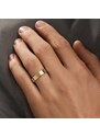 Ringe aus Gelbgold, besetzt mit Diamanten und glänzendem Finish KLENOTA S0640203