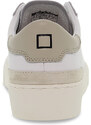 Sneaker D.A.T.E. SONICA CALF WHITE-BEIGE aus Leder Weiß