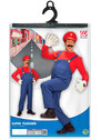 Carnival Party 3tlg. Kostüm "Super Klempner" in Rot | Größe XL