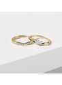 Verlobungs- und Ehering aus Gold KLENOTA S0975203