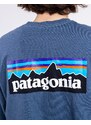 Patagonia M's L/S P-6 Logo Responsibili-Tee Utility Blue