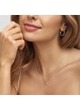 Herzförmige Halskette aus 14kt Weißgold KLENOTA K0440012