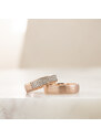 Eppi Goldene Eheringe mit Eternity Ring und Court Ring Muttial