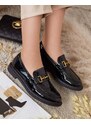 Sweet shoes Royalfashion Damen lackierte Mokassins Abevsa