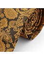 Tailor Toki Paisley Polyester Krawatte In Gold & Braun