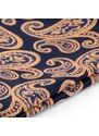 Tailor Toki Paisley Einstecktuch In Marineblau & Orange Aus Polyester