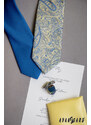 Avantgard Blaue Herren Krawatte mit matter Oberfläche