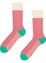 Dedoles Türkisfarbene und rote gemusterte Socken