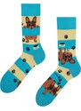 Dedoles Lustige Socken Hunde und Streifen